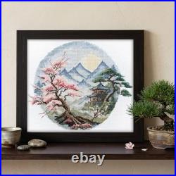 Counted Cross Stitch Kit Quiet Landscape 34x28cm DIY Needlework Craft Set