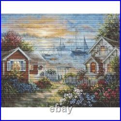 Counted Cross Stitch Kit Quiet embankment Luca-S DIY Unprinted canvas