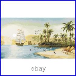Counted Cross Stitch Kit Rest by the sea DIY Unprinted canvas Charivna mit? -473 Counted Cross Stitch Kit Rest by the sea DIY Unprinted canvas Charivna mit? -473