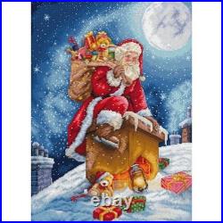 Counted Cross Stitch Kit Santa Christmas Eve DIY Letistitch