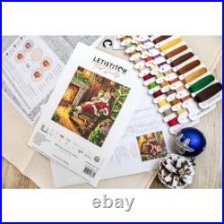 Counted Cross Stitch Kit Santa DIY Letistitch