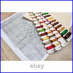 Counted Cross Stitch Kit Santa DIY Unprinted canvas