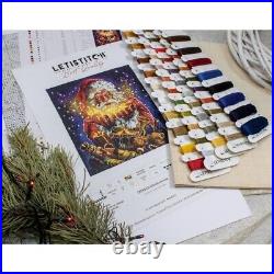 Counted Cross Stitch Kit Santa DIY Unprinted canvas