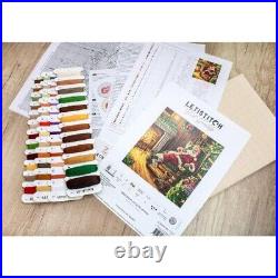 Counted Cross Stitch Kit Santa DIY Unprinted canvas