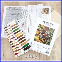 Counted Cross Stitch Kit Santa DIY Unprinted canvas