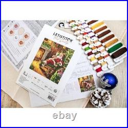 Counted Cross Stitch Kit Santa DIY Unprinted canvas