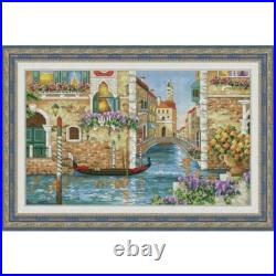Counted Cross Stitch Kit Venetian canals DIY