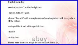 Counted Cross Stitch Kit Winter eve DIY Luca-S