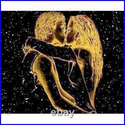Couple Kissing Picture Diamond Painting Style Design Embroidery Portrait Display