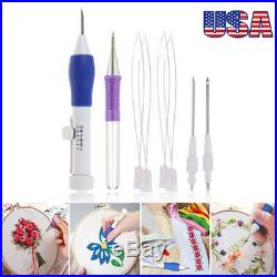 Craft Tools Magic Threaders Plastic Punch Needle Embroidery Pen Kits 17in1 EW5
