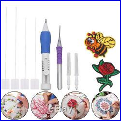 Craft Tools Magic Threaders Plastic Punch Needle Embroidery Pen Kits 17in1 EW5
