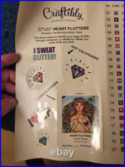 Craftibly Diamond Painting Heart Flutters Carrah Aldridge RARE