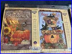 Cross Stitch 78+ items kits, patterns & leaflets & 9 Jeweled Banner Kits & more