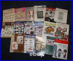 Cross Stitch 78+ items kits, patterns & leaflets & 9 Jeweled Banner Kits & more