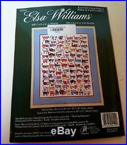 Cross Stitch Kit 100 Cats And A Mouse Elsa Williams 14 X 18
