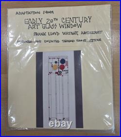 Cross Stitch Kit + 2 Charts Frank Lloyd Wright Heartland House Designs Vtg 1984