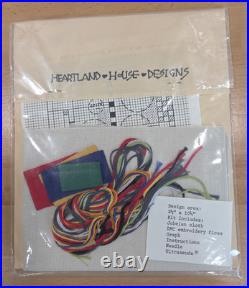 Cross Stitch Kit + 2 Charts Frank Lloyd Wright Heartland House Designs Vtg 1984
