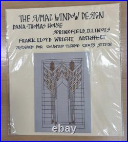 Cross Stitch Kit + 2 Charts Frank Lloyd Wright Heartland House Designs Vtg 1984