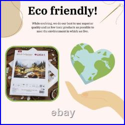 Cross Stitch Kit Gold Cabin by the Lake, B2410