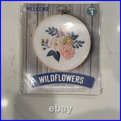 Cross Stitch Kit Lot Of 20 With Hoops