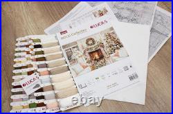 Cross Stitch Kit S New Year, Gold Collection, Counted Cross Stitch Kit for Adu