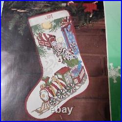 Cross Stitch Stocking Kit Candamar Something Special Christmas Train 50780