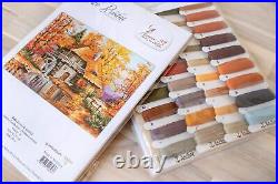 Cross Stitch kit Autumn Landscape Luca-s B481 Cozy Forest Cottage Counted Cro