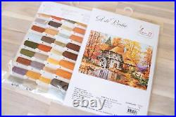 Cross Stitch kit Autumn Landscape Luca-s B481 Cozy Forest Cottage Counted Cro