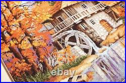 Cross Stitch kit Autumn Landscape Luca-s B481 Cozy Forest Cottage Counted Cro