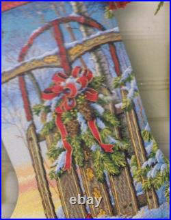 Cross stitch Stocking Kit Dimensions Gold Collection Red Christmas Birds VINTAGE Cross stitch Stocking Kit Dimensions Gold Collection Red Christmas Birds VINTAGE