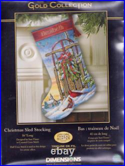 Cross stitch Stocking Kit Dimensions Gold Collection Red Christmas Birds VINTAGE Cross stitch Stocking Kit Dimensions Gold Collection Red Christmas Birds VINTAGE