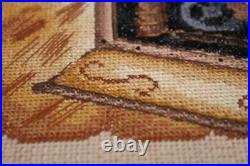 Cross stitch kit Coffee beans 40x54cm Beige Aida 14ct needlepoint kit