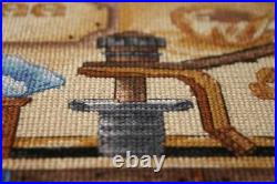 Cross stitch kit Coffee beans 40x54cm Beige Aida 14ct needlepoint kit