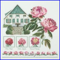 Cross-stitch kit Farmer peonies 448A Thea Gouverneur 16ct Cross-stitch kit Farmer peonies 448A Thea Gouverneur 16ct