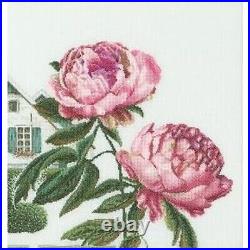 Cross-stitch kit Farmer peonies 448A Thea Gouverneur 16ct Cross-stitch kit Farmer peonies 448A Thea Gouverneur 16ct