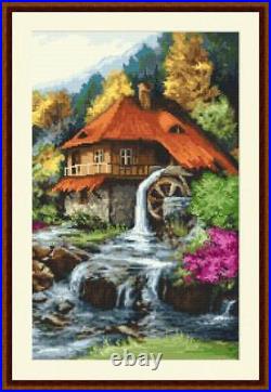 Cross stitch kit Mill in the mountains