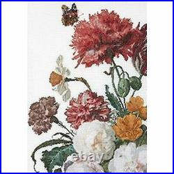 Cross-stitch kit Still life Flowers in a glass vase 785 Thea Gouverneur