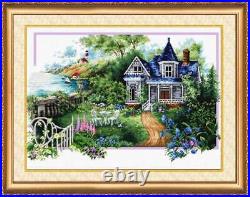 Cross stitch kit Summer story 60x40cm White Aida 14ct needlepoint kit Cross stitch kit Summer story 60x40cm White Aida 14ct needlepoint kit