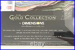 DIMENSIONS GOLD COLLECTION 35211 Peonies & Canterbury Bells CROSS STITCH NEW NIP