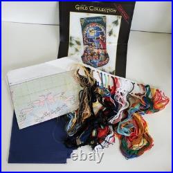 DIMENSIONS GOLD COLLECTION Cross Stitch Stocking Kit Must Be St Nick STARTED DIMENSIONS GOLD COLLECTION Cross Stitch Stocking Kit Must Be St Nick STARTED