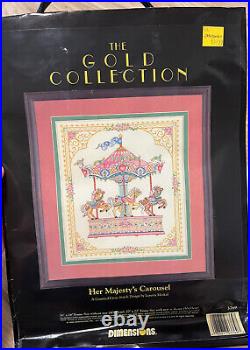 DIMENSIONS GOLD COLLECTION Her Majesty's Carousel 1994 CROSS-STITCH KIT 3769