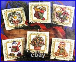 DIMENSIONS Gold Beaded Elegance Ornaments Set 6 Rare Counted Cross Stitch Kit