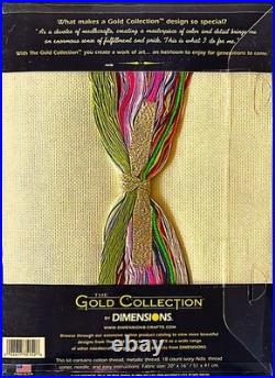 DIMENSIONS Gold Collection AFTERNOON TEA Counted Cross Stitch Kit RARE made USA