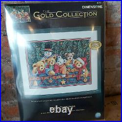 DIMENSIONS Gold Collection BEARY CHRISTMAS #8761 Cross Stitch Kit NEW