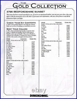 DIMENSIONS Gold Collection BEDFORDSHIRE SUNSET Counted Cross Stitch Kit Cottage