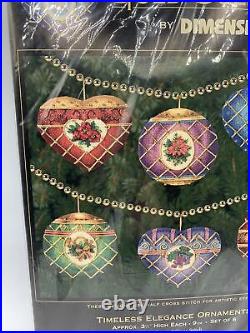 DIMENSIONS Gold Collection Counted Cross Stitch Timeless Elegance Ornaments 8706