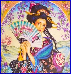 DIMENSIONS Gold Collection ENCHANTING GEISHA Counted Cross Stitch Kit Asia RARE