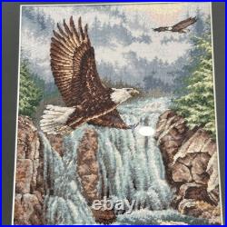 DIMENSIONS Gold Collection Eagle's Majesty Counted Cross Stitch Finished framed