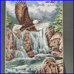 DIMENSIONS Gold Collection Eagle's Majesty Counted Cross Stitch Finished framed