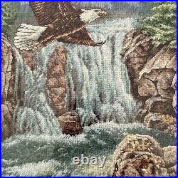 DIMENSIONS Gold Collection Eagle's Majesty Counted Cross Stitch Finished framed